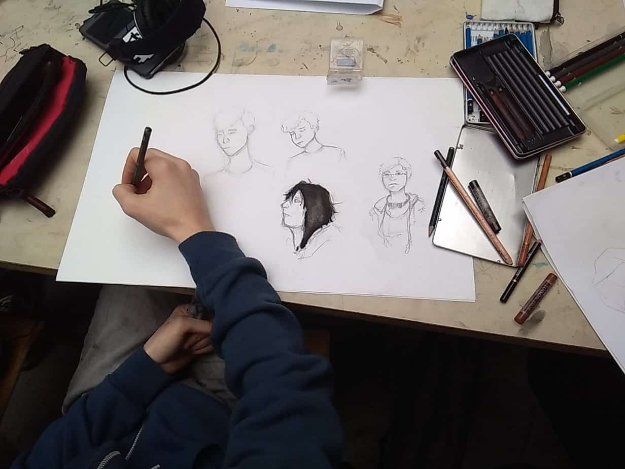 cours de dessin pour adolescents