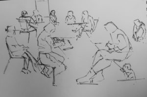 cours-dessin-Paris-extérieur-carnet de voyage