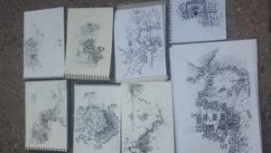 cours-dessin-Paris-extérieur-arbre