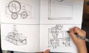 Musée de arts et métiers - cours de perspective Michel Perot