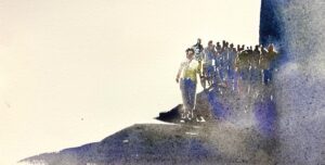 cours d'aquarelle en atelier - Michel Perot